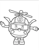 Robocar Poli kleurplaat 5